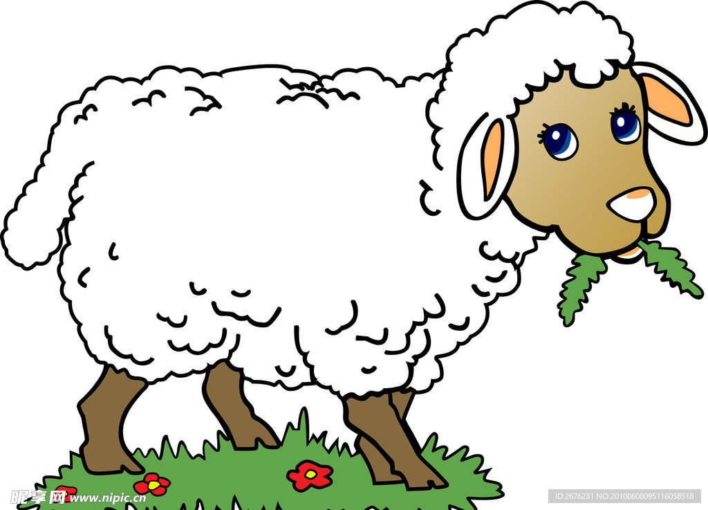 卡通小绵羊