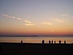 海滩日落图片