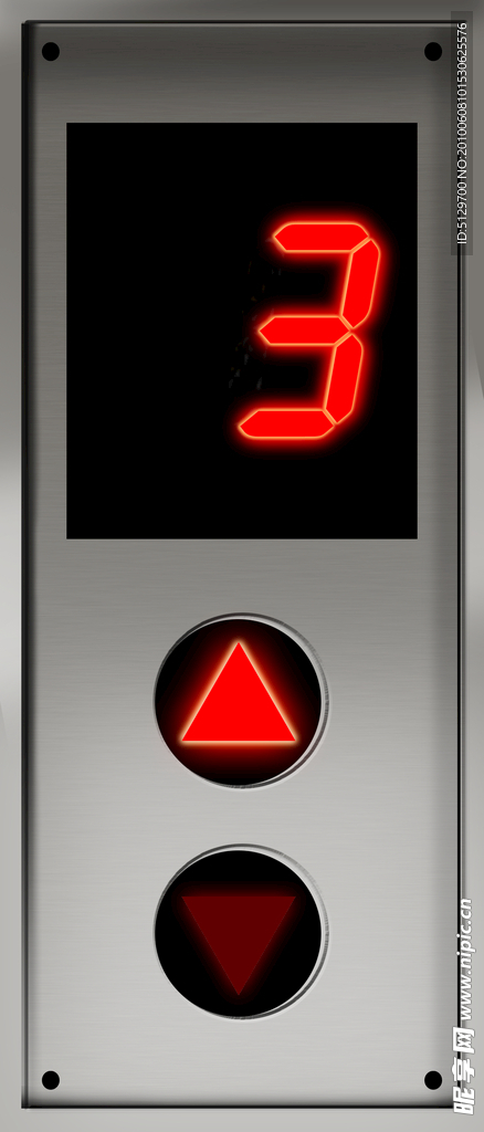 手绘电梯按钮
