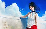 手绘美女 性感美女