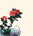国画 芙蓉图