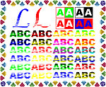 彩色字体设计