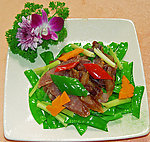 香芹兰豆炒腊味25元