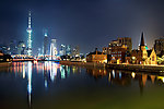 上海陆家嘴金融区夜景