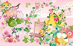最全的鲜花 凳子 猫