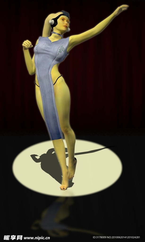卡通美女