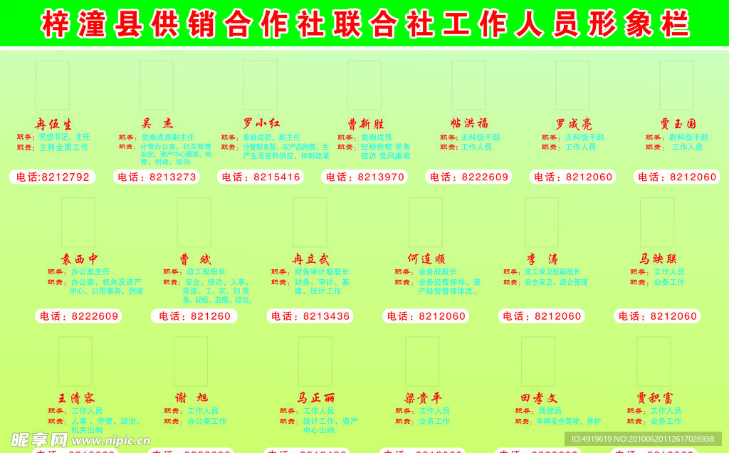 形象栏