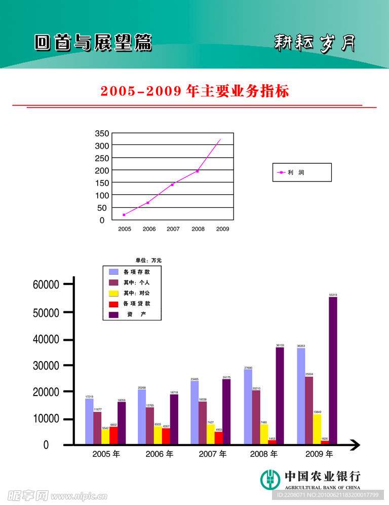 2005 2009年各项业务指标