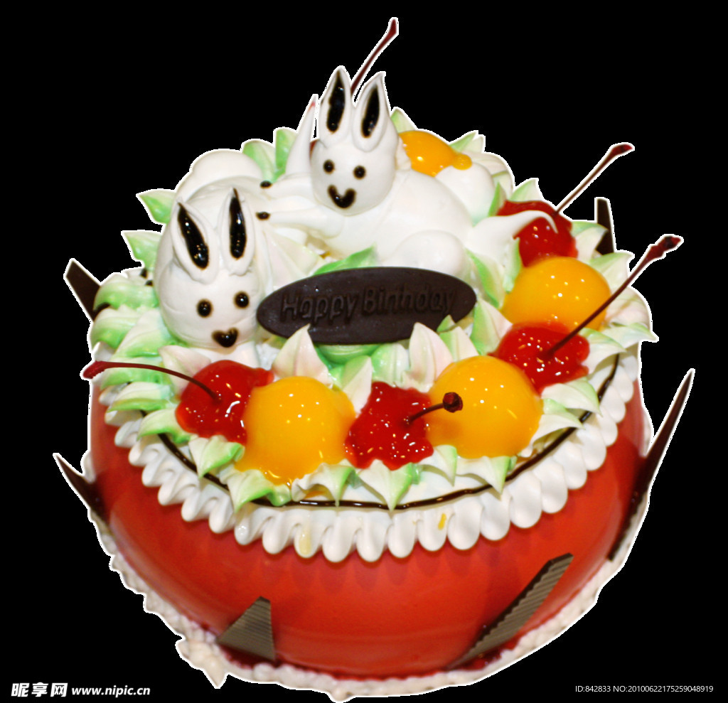 白兔生日蛋糕