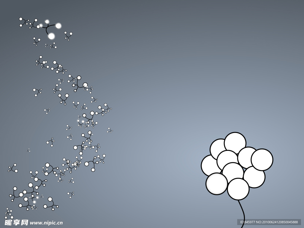 生命的连接抽象气泡艺术插图