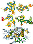 高清PSD分层龙图