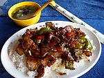 回锅肉盖浇饭