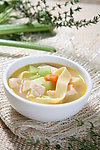 鸡肉面条汤