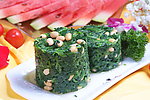 菠菜炝黄豆