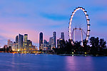 新加坡摩天观景轮夜景