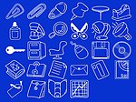 各种办公用品 简笔画