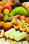 面包水果组合图 食物组图