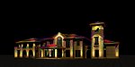 兰庭印象售楼处夜景效果图
