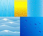 水珠背景矢量素材