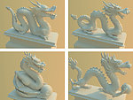 3D雕刻中国龙模型