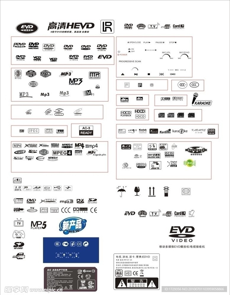 DVD EVD专用图标