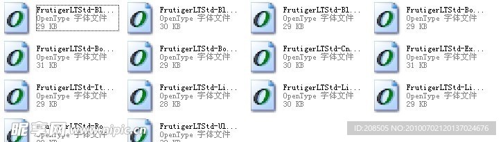 03Frutiger系列字体