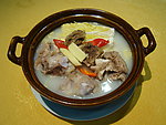 咸骨煲淋娃娃菜