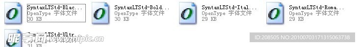 35 Syntax系列字体