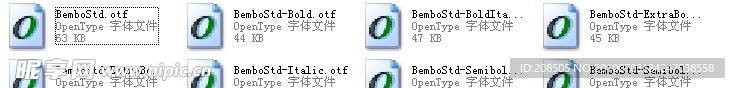 13 Bembo系列字体