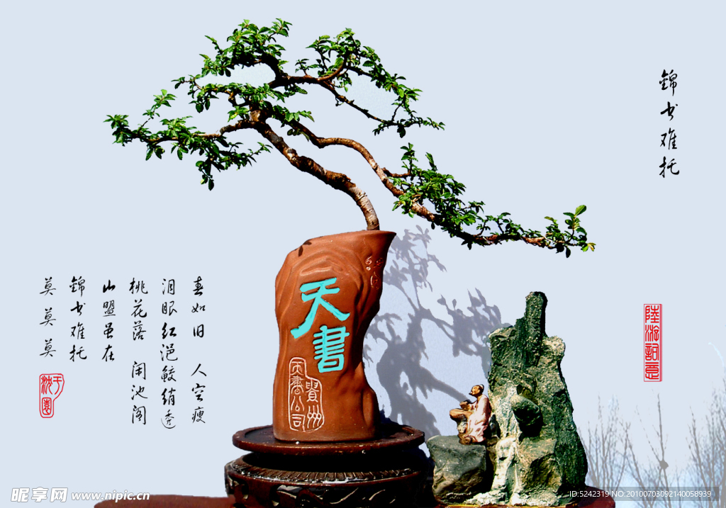 《酒瓶盆景》锦书难托