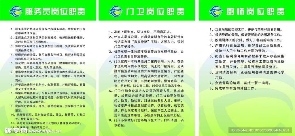 铁通网位职责