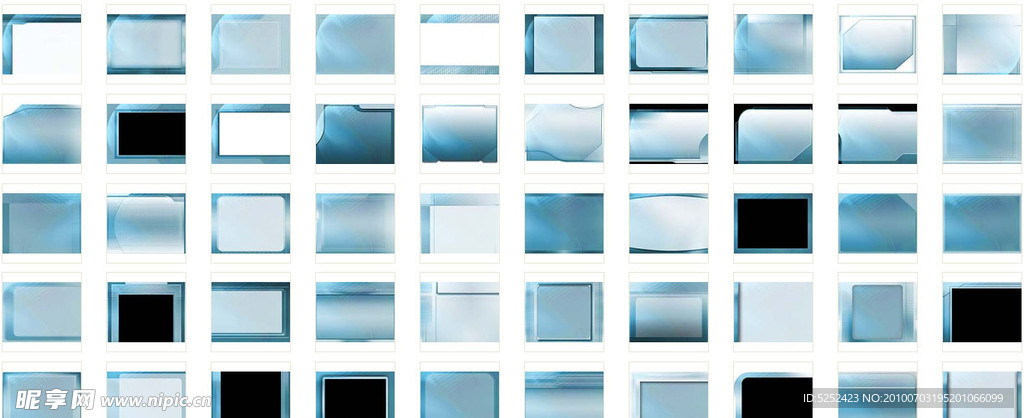 浅蓝色风格PPT背景图片素材