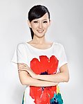 亚丽 白裙 红花 兰花 写真