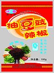 油豆豉辣椒 包装 正面