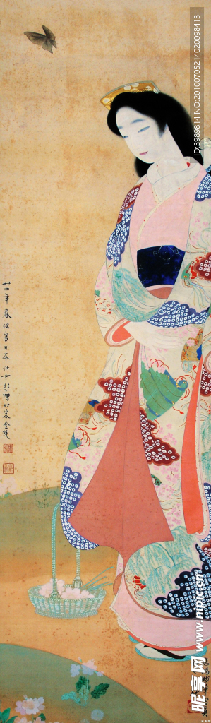 徐悲鸿 国画 日本仕女