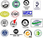 ISO系列认证标志（9001为位图）