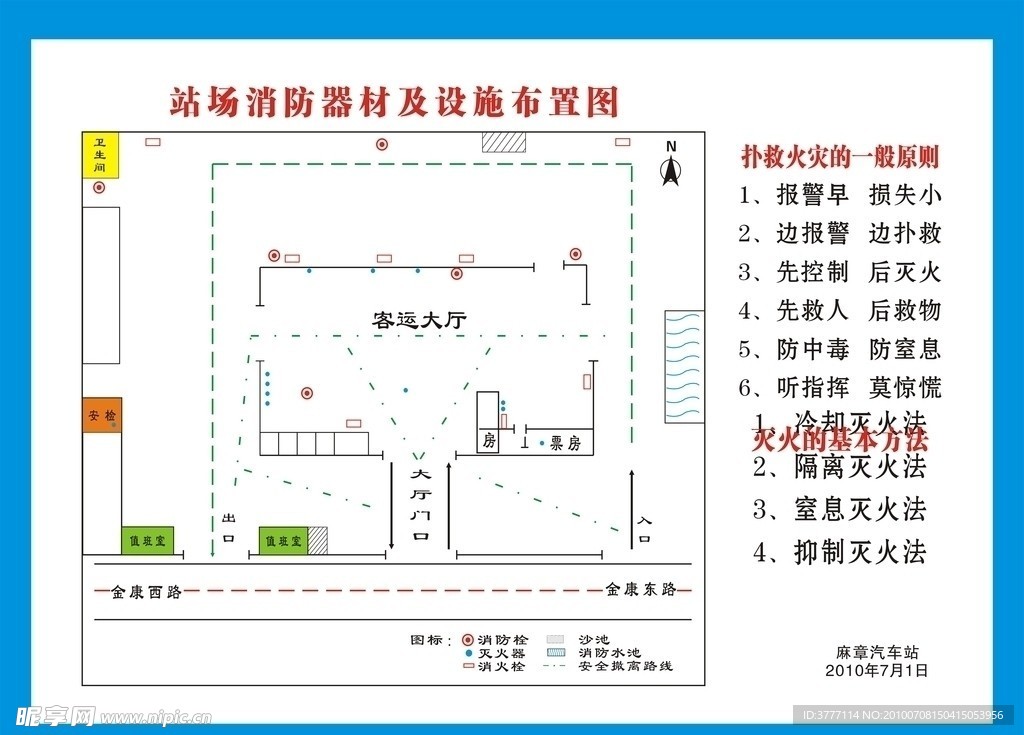 车站站场消防和布置图