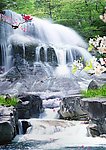 瀑布 山水 风景