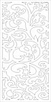 雕刻矢量花纹屏风