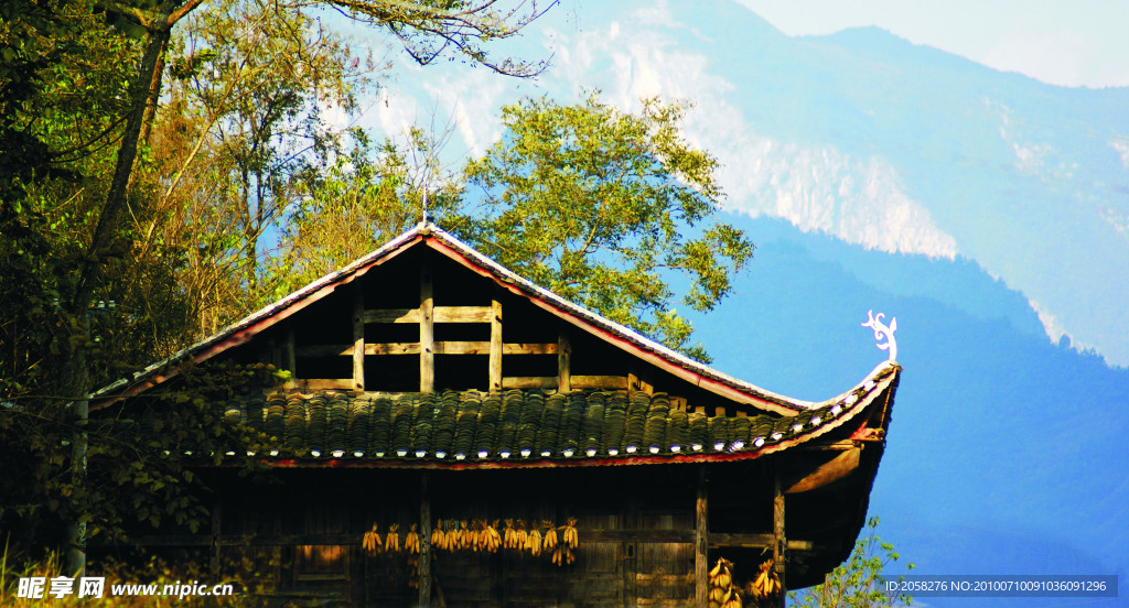 高清吊脚楼风景