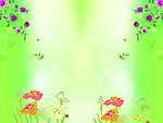 绿色花卉移门