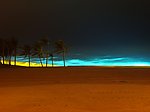 夜晚的海边