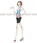 AI矢量人物素材白领女性