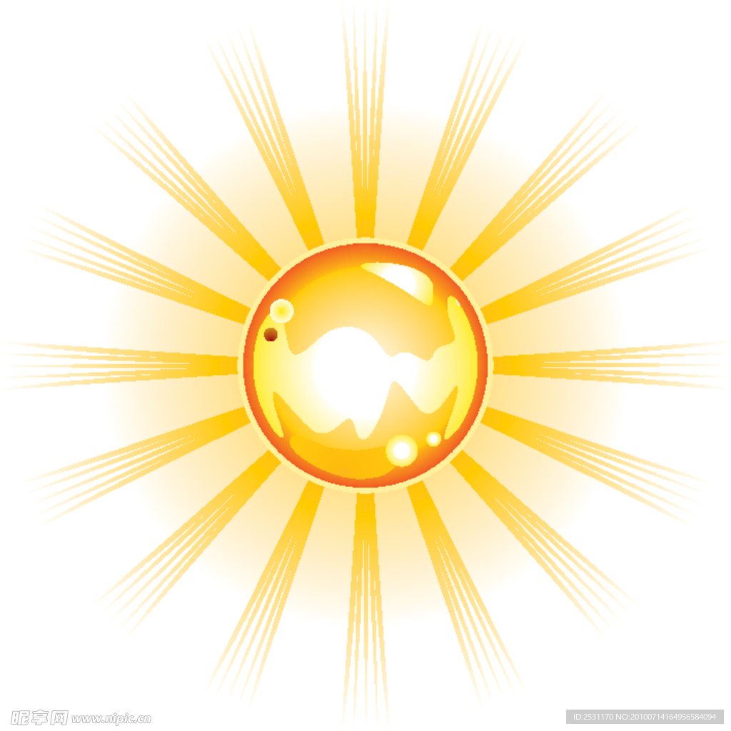 太阳矢量素材