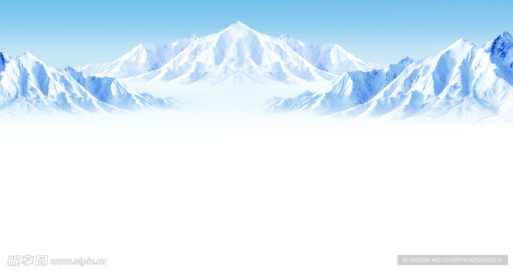 雪山背景 昆仑山