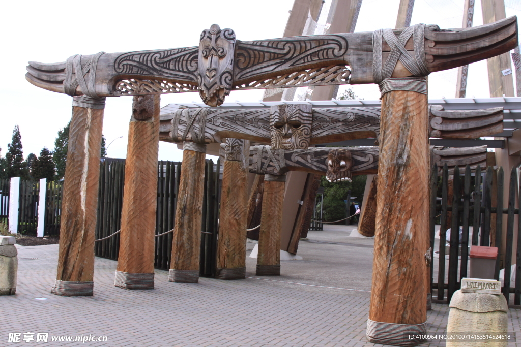 新西兰毛利人木雕
