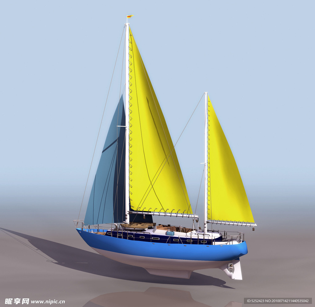 3D精美帆船模型