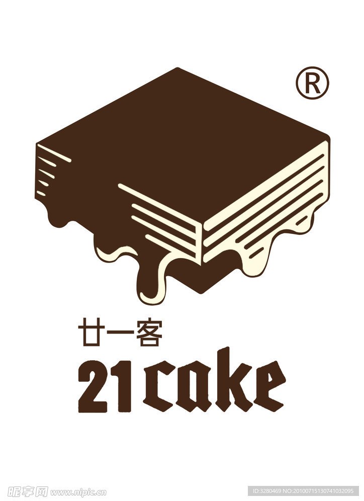 廿一客蛋糕LOGO
