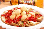 酱干烧鸽蛋