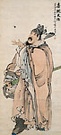 任伯年 国画 喜从天降